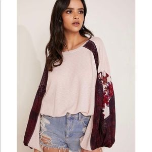 Free People Casual Clash Thermal Rose